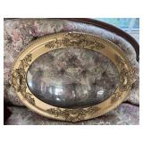 19th C. Pair of Convex Gilded Wood Picture Frames