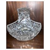 C. 1950 Polish Violetta Cut Crystal Basket