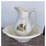 C. 1892 Cook & Hancock Ironstone Basin & Pitcher
