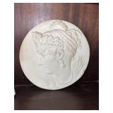 C. 1950 Josephine Bonaparte Plaster Medallion