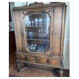C. 1920 Jacobean Revival China Cabinet