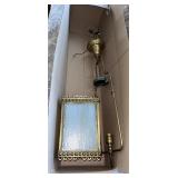 C. 1890 Victorian Brass Gas Porch Lamp