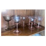 C. 1950 Tiffin Franciscan Pink Depression Coupes