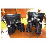 Vtg. Sans Streiffe 7 X 35 Binoculars w/ Case