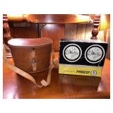 Vintage Tasco 9 X 35 Binoculars w/ Case & Box