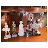 Vintage Greek Souvenir Dolls & Avon Figurine