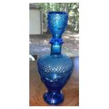 Vintage Colbalt Blue Barware Decanter