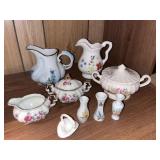 Vintage Collection of Porcelain Transferware Items