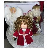 Pair of Christmas Tree Toppers &  Anco Caroler