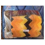 Vintage Pair of Handmade Afghan Blankets