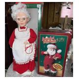 1990 Animated Mr. & Mrs. Claus Santa's Best Pair