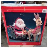 1993 Santa's Best Animated Santa & Reindeer
