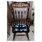 C 1970 Novoles-Straza Beechwood Rocking Chair