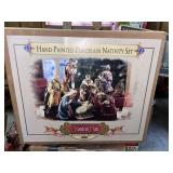 2002 Grandeur Noel Hand Painted Nativity Set