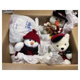Vintage Snowman Plush Christmas Toys