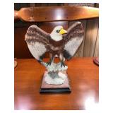 Vintage Resin Bald Eagle Figurine
