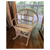 Miniature Twig Doll Rocking Chair