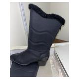 Cabin Creek Winter Ladies Boots 7 Med Black