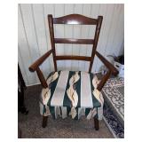 C 1950 Armchair w/ Upholstered Seat & Skirt