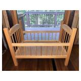 Large Oak Doll Crib