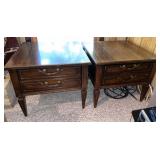 Vtg. American of Martinsville Walnut End Tables
