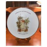 C 1975 Holly Hobbie Mothers Day Porcelain Plate