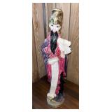 C 1960 Chinese Porcelain Large Statue of Fu Xing