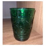 Vtg. Anchor Hocking Sandwich Forest Green Glass