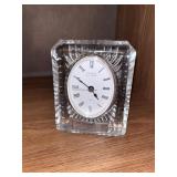 Vintage Danbury Crystal Desk Clock