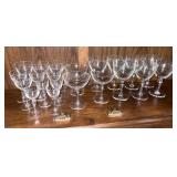 Vintage Crosscross Lattice Stemware Collection