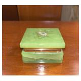 Vintage Alabaster Carved Trinket Box