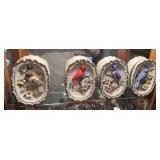 Set of Homco Ceramic Bird Plaques - 4