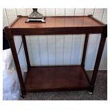 Vintage Cherry Rolling Bar Cart