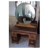 C 1930 Art Deco Waterfall Three Piece Bedroom Set