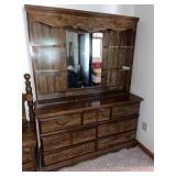 Vtg. Five Piece Wood Bedroom Set
