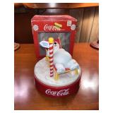 1996 Coca-Cola Rotating Polar Bear Alarm Clock