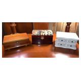 Collection of Three Assorted Jewelry Chests