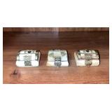 C 1970 Indian Camel Bone Trinket Boxes - 3