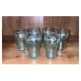 C 1970 Georgia Green Mini Coca-Cola Glasses