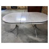 C1950 "Cracked Ice" Formica & Chrome Kitchen Table