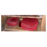 Vintage Canopy Red Plate Ware