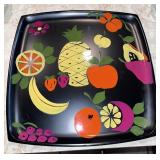 Vintage Painted Plastic Fruit Tray