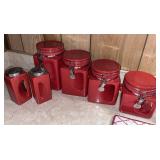 Vintage Oggi Ceramic Kitchen Cannisters & Shakers