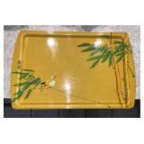 Vintage Plastic Asian Theme Snack Trays - 4
