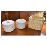 2006 Longaberger Horizon of Hope Basket w/ Lids -2