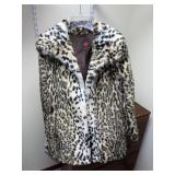 Vintage Gallery Faux Leopard Fur Ladies Coat