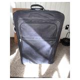 Pair of American Tourister Black Canvas Suitcases