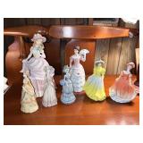 Vintage Porcelain Victorian Ladies in Dress - 7