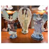 Vintage Assorted Resin Angel Figurines - 3