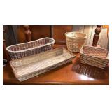 Collection of Assorted Wicker & Woven Baskets - 4
